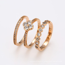 12424 jóias finas conjunto de moda anéis, unisex 18k novo design anel de dedo de ouro